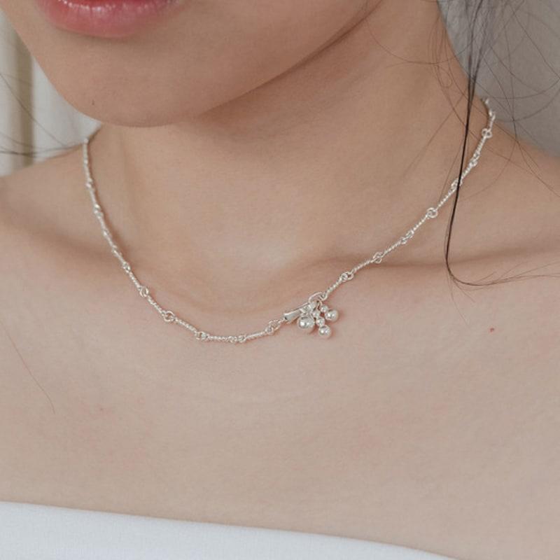 

NUDOOR Twist chain tassel necklace 45cm