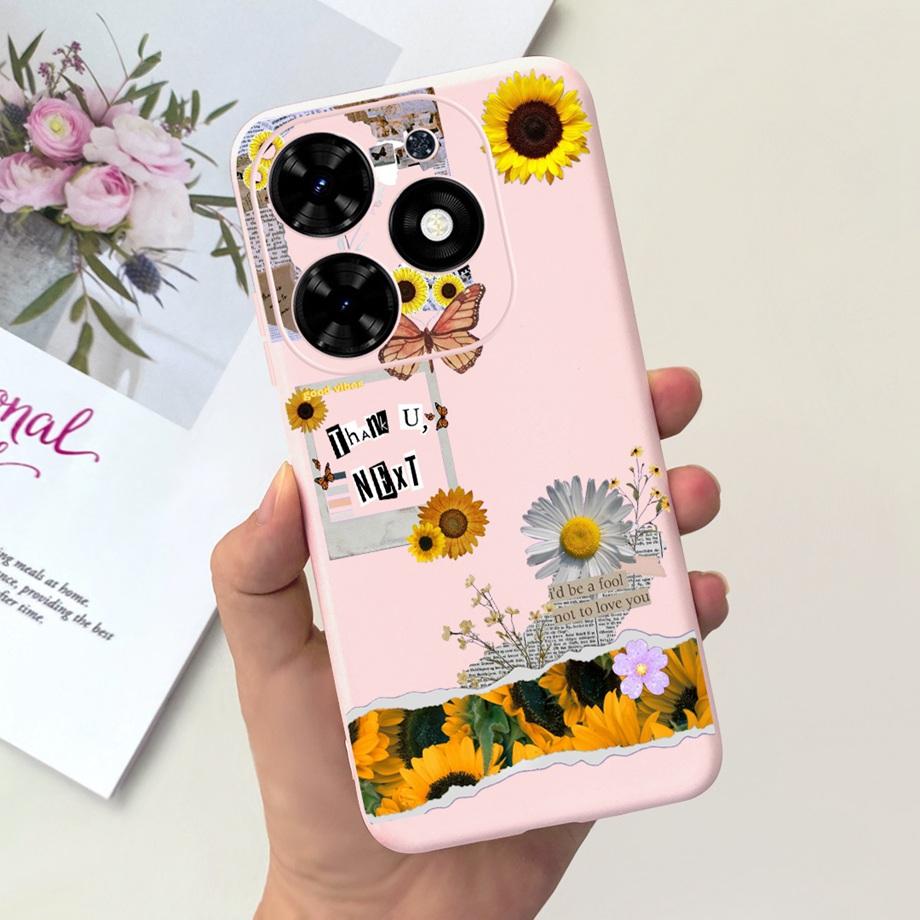 For Tecno Spark GO 2024 Case Spark 20C Spark20 Pop 8 Para Shell Silicone Soft TPU Bumper Cartoon Cool Cute Style Pattern Capas
