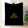 Triangular Knot Design Printed Flannel Blanket for Bedroom, Living Room, Sofa, and Nap