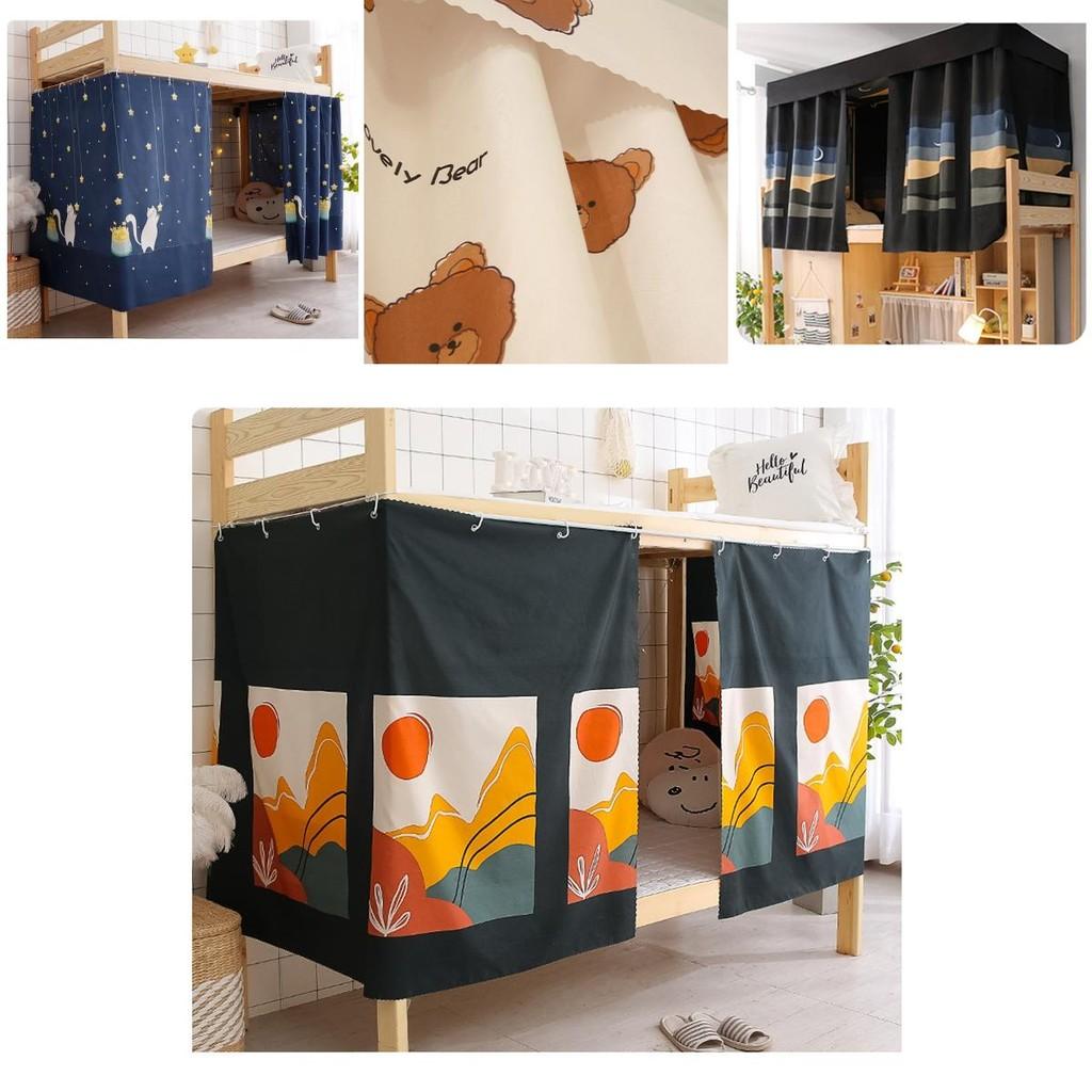 Blackout Dormitory Bed Curtain Dust-proof Bunk Bed Enclosure For Upper Bunk Beds