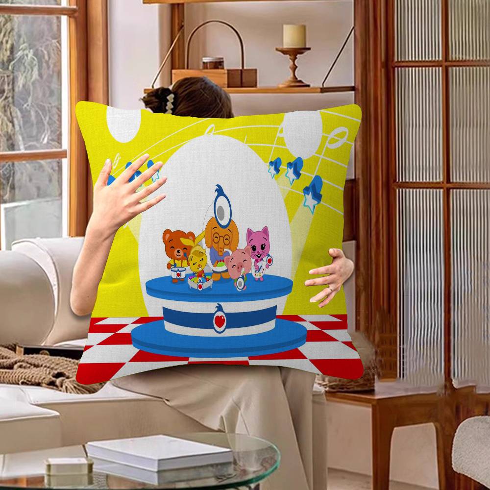 PPlim PPlim Pillow Covers Cartoon Sofa Decorative Home Doublesided Printing Short Plush Cute Cushion Cover