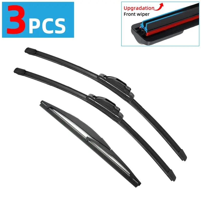 3PCS Car Wiper Blades for 2015-2020 SUZUKI Vitara MK4 Rear Windshield Wipers Double Rubber Car Accessories 2017 2018 2019 2020