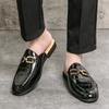 Fashion Men's Loafers Luxury Brand Leather Dress Shoes Breathable Slip-On Solid Formal Casual Shoes Handmade Designer Men Shoes Mocassin