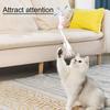 Hanging Cat Toy For Door Mounted Self-Play Elastic Rope Plush Caterpillar Feather Bell Teaser Toy For Feline Interaction
