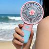 Usb Rechargeable Portable Handheld Fan – Cute Plastic Design, Dual Use (Handheld/Stand), Summer Cooling Fan For Kids & Adults