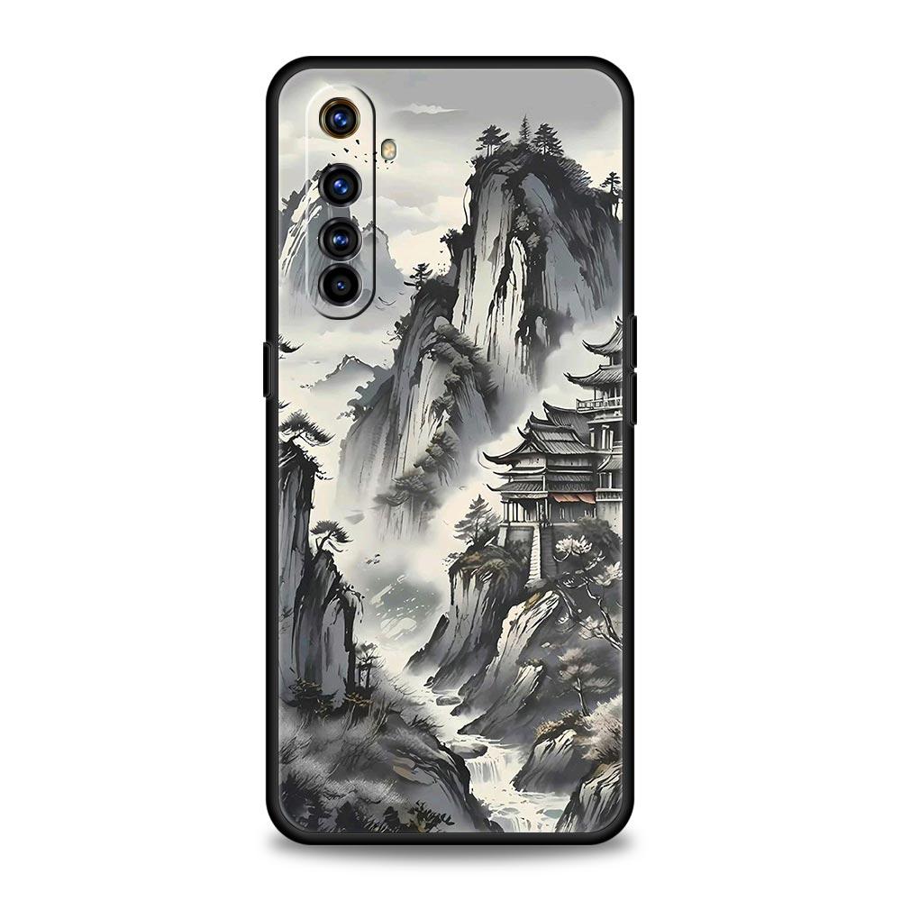 For Realme GT Neo 2 3 3T 5 Phone Case For Realme 12 11 5G 10 9 8 5G 7 6 GT5 GT3 GT2 Pro Plus C21 C11 C25 C35 Cover Landscape Art