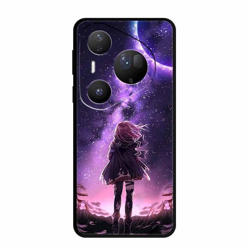 For Huawei Pura 80 Ultra 5G Case Wolf Tiger Lion Cat Black Silicone Soft Phone Case For Huawei Pura80 Ultra Back Cover Case Para