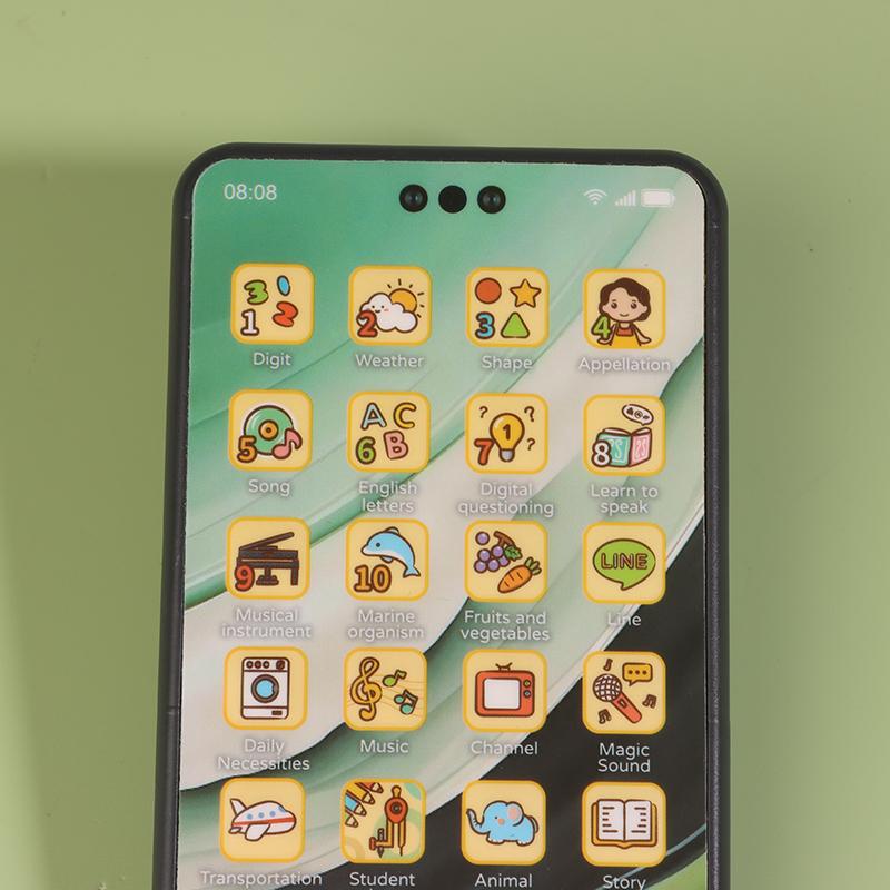 1 Satz Lernvokal Englisch Handy Vokal Requisite Modell Baby Simulation Handy Spielzeug Bildschirm Musik Frühe Lernspielzeuge