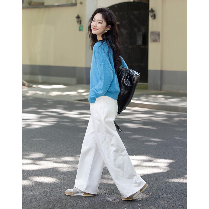 Demana Blue Coastline Relaxed Strickpullover