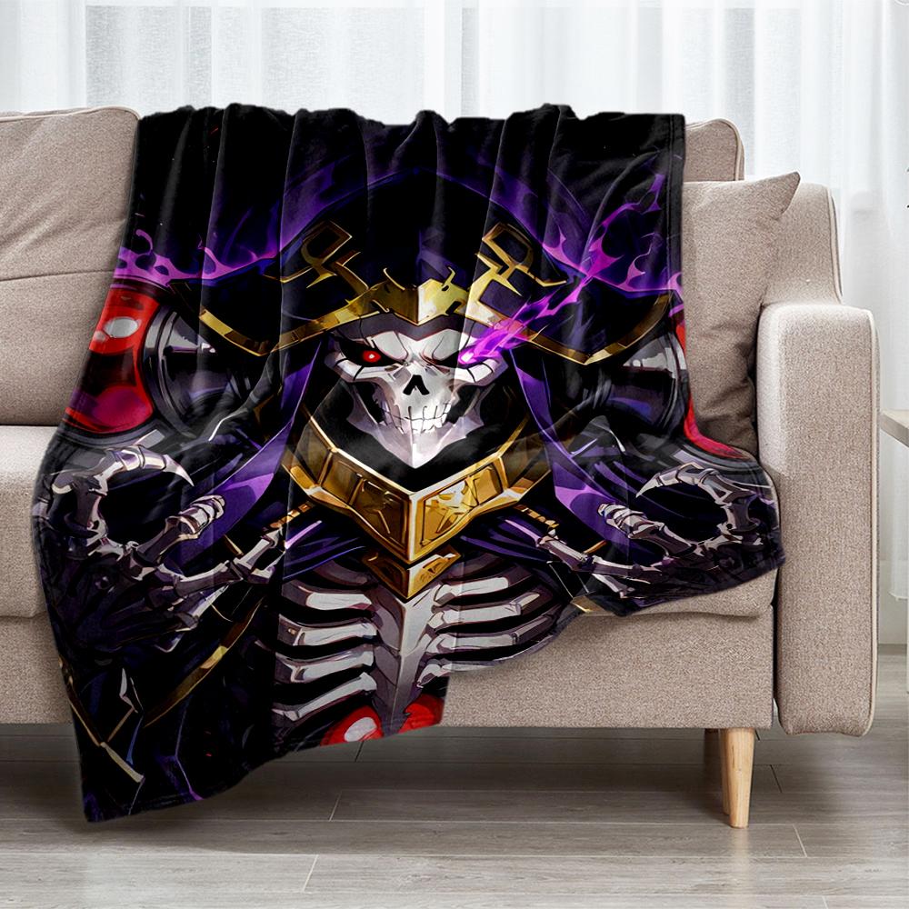 Overlord Theme Printed Blanket - Perfect for Couch, Bed, Travel & Outdoor Use | Machine Washable, Cozy & Durable.
