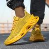Summer New Men's Sports and Leisure Shoes Mesh Breathable Running Shoes Large Size Flying Woven Fish Scale Shoes