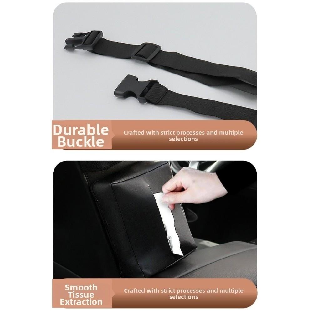 Tissue Box Car Seat Hanging Organizer Portable Auto Seat Box Car Seat Side Storage Bag  Vehicle