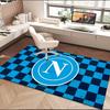 1PC Rug Electric Blue Napoli Logo  Carpet, Chair Rug,Area Rug for Office Bedroom Living Rooms Bedroom, Doormat Decor Christmas Fan Gifts