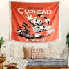 Personalized Cuphead Background Tapestry,Custom Name Birthday Party,Multifunctional Wall Decoration for Home Decor,Various Occasions
