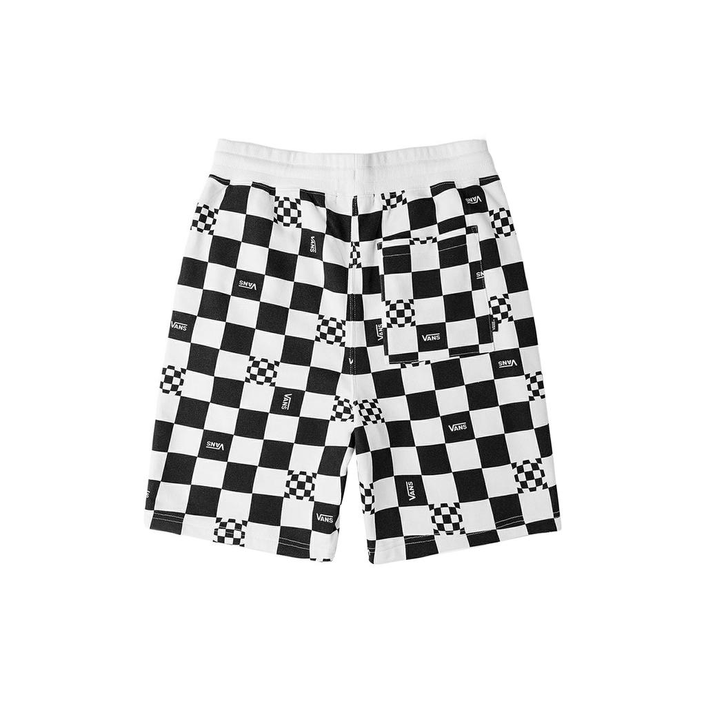 Vans Color Block Checkerboard Casual Sports Shorts Unisex shorts Black White VN0A7PZDYAO
