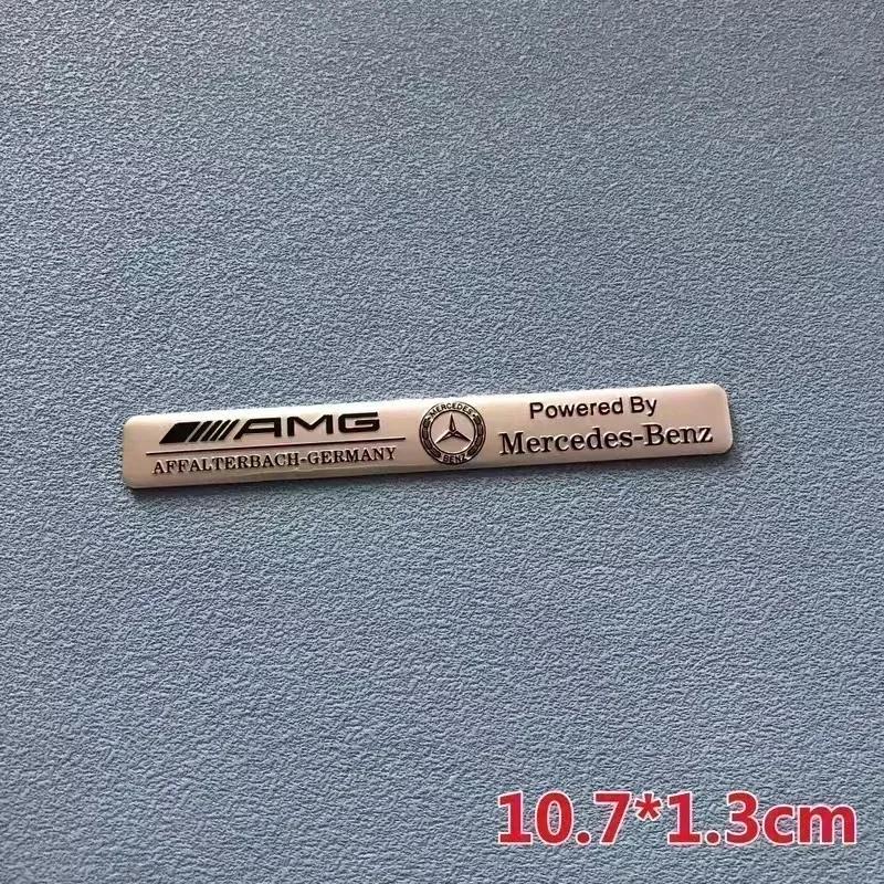 

For Mercedes Benz AMG Brabus Maybach Smart W204 GLC CLA GLK W205 W203 W206 W108 W124 W126 Aluminum Car Badge Sticker Accessories