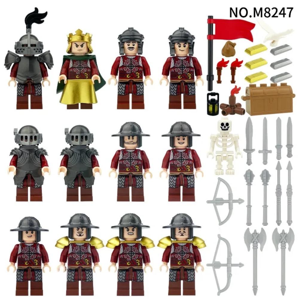 Luohan Knight Italian Field Army Island Gang Children Assembled Small Particles of Building Blocks Educational Boy Toys Dolls