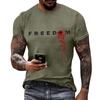 Men's Printed Short Sleeve T-Shirt Men's Loose Casual Short Sleeve Top