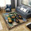 Motor Tractor Patchwork Carpet Rug for Living Room Bedroom Home Sofa Decoration, Kids Play Non-slip Floor Mat