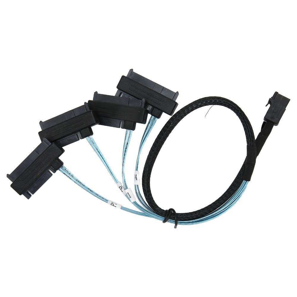 

Надежный кабель SFF 8643 на 4 SAS 29P, 50 см/1,6 фута, 12 Гбит/с, высокоскоростной кабель Mini SAS для жесткого диска, SFF 8643 на SAS-шнур, для серверных жестких дисков