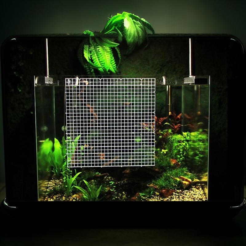 1Pcs Multifunctional Isolation Grid Board Plastic Undergravel Bottom Plate Tray Black White Seperator Divider Board Net