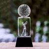 Customized Crystal Sculpture Trophy, Sports, Volleyball, Tennis, Badminton, Golf Games, Competition Awards, Home Decor