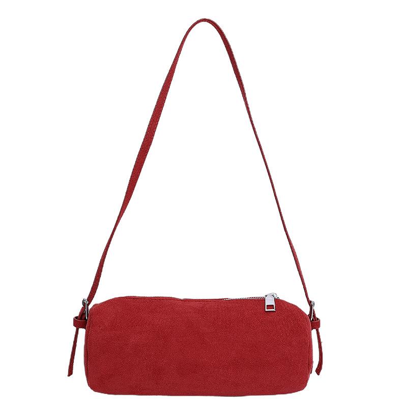 New fashion popular cylinder bag women's retro simple pen holder bag shoulder messenger bag