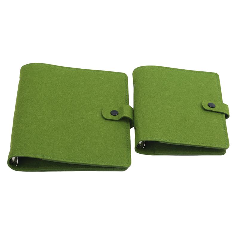 Student Replacement Cover Felt Notebook Shell Spiral Binder Traveler A5 A6 1Pc 6 Hole