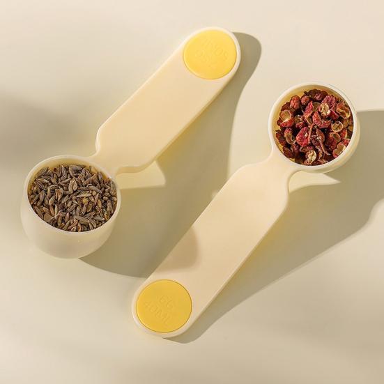 5-teiliges Präzisions-Messlöffel-Set mit Markierungen Lebensmittelechter PP-Löffel für Kaffee Milchpulver Mehl BPA-frei Spülmaschinenfest Mehrgrößen-Messlöffel für