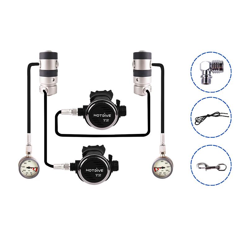 HOTDIVE Scuba Diving Sidemount Regulator Set ST2-SMT-DIN