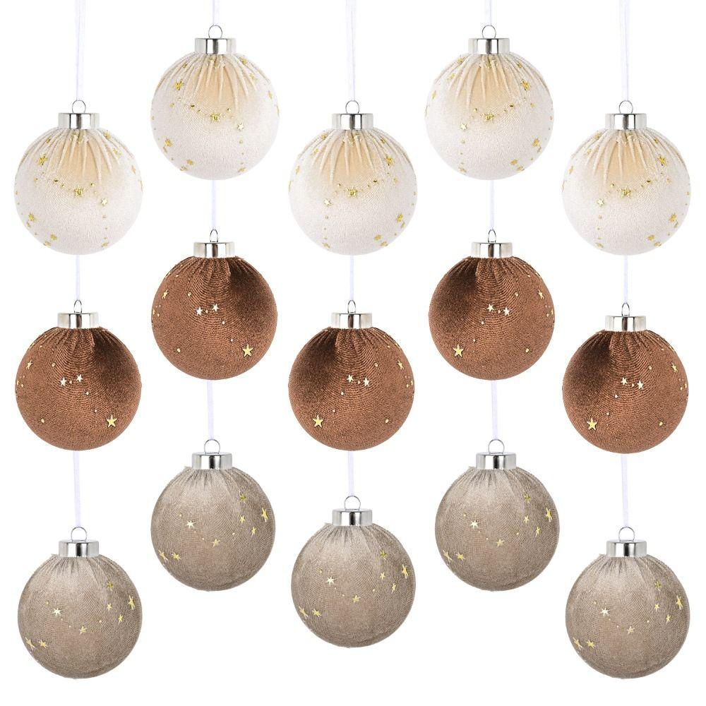 15Pcs Plastics Christmas Balls Pendant Christmas Decoration Pendants  Christmas Home Decoration