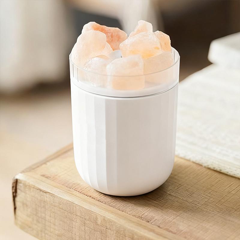 

Cool Mist Humidifier with Night Light Bathroom Air Freshener Rechargeable Crystal Stone Fragrance Dispenser for Friends Gift China Mainland