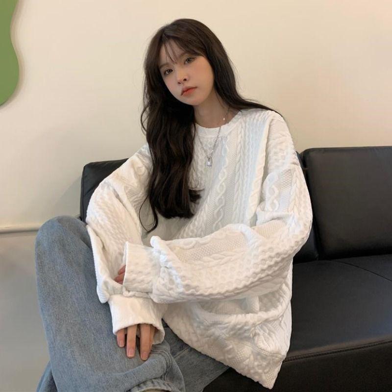Design Hoodie Women Niche Spring Loose Korean Hoodless Jacket Top