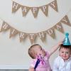 13 Flags Vintage Jute Hessian Burlap Banner Happy Birthday Party Photography Props Celebration Party Decoration Banner