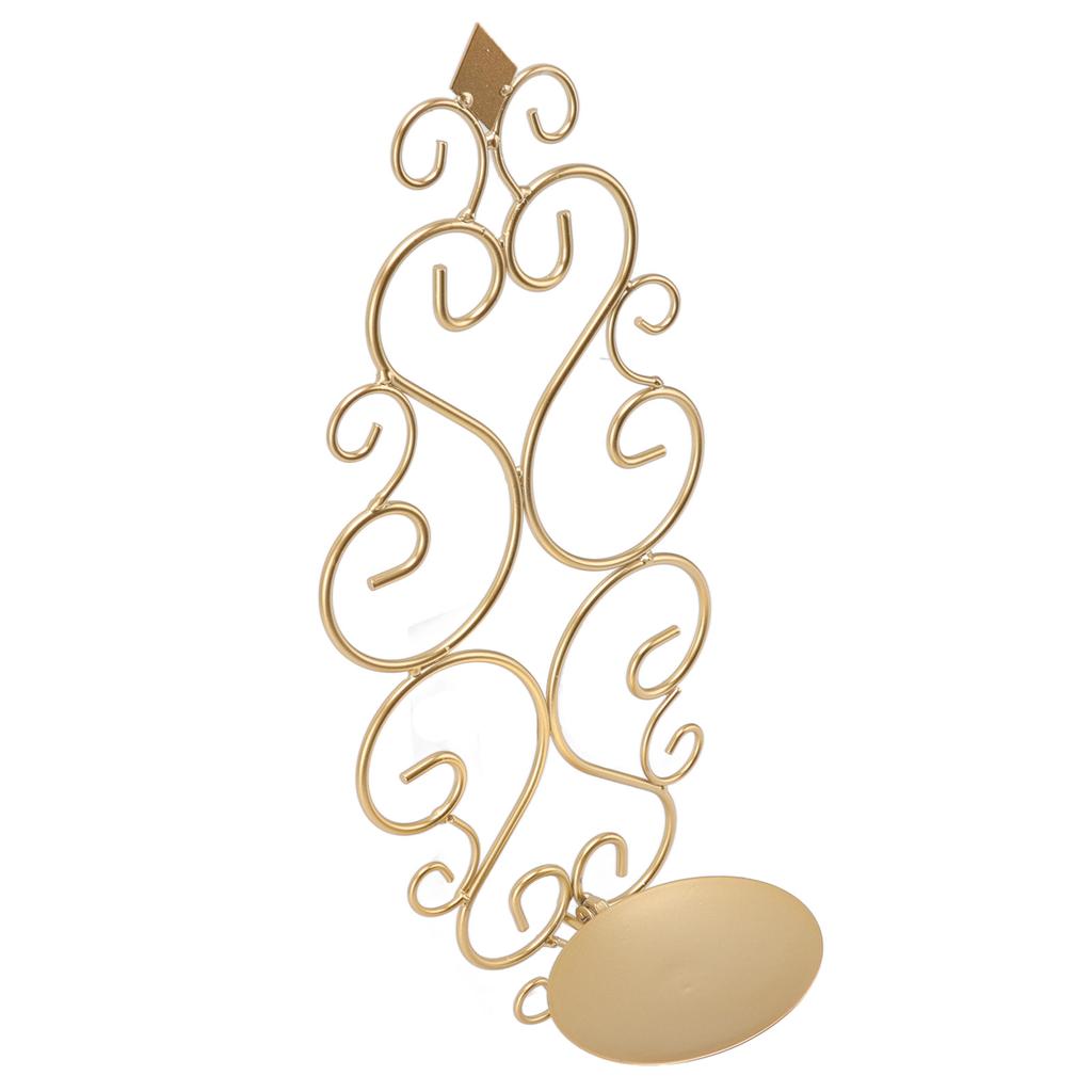 Ljusstake Järn Ljusstake Vikbar Väggmonterad Bas Vägglampa Heminredning för Rum Metall Guld