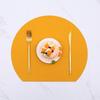 ZISIZ Woven Semi-circular Dining Placemat
