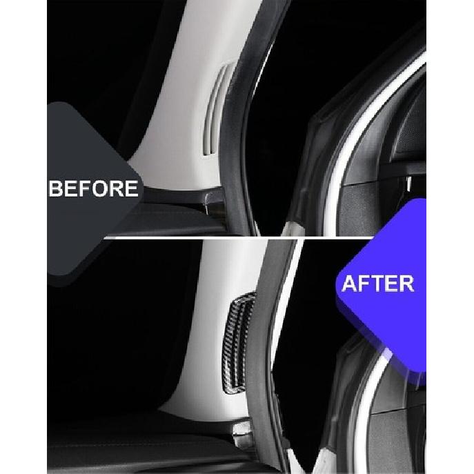 Carbon Fiber ABS A Pillar Air Vent Outlet Trim Cover For Kia Sorento 2016-2020