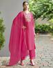 Women Cotton Blend Kurta Pant Dupatta Set Indian Designer Party Wear Kurti Salwar Suit