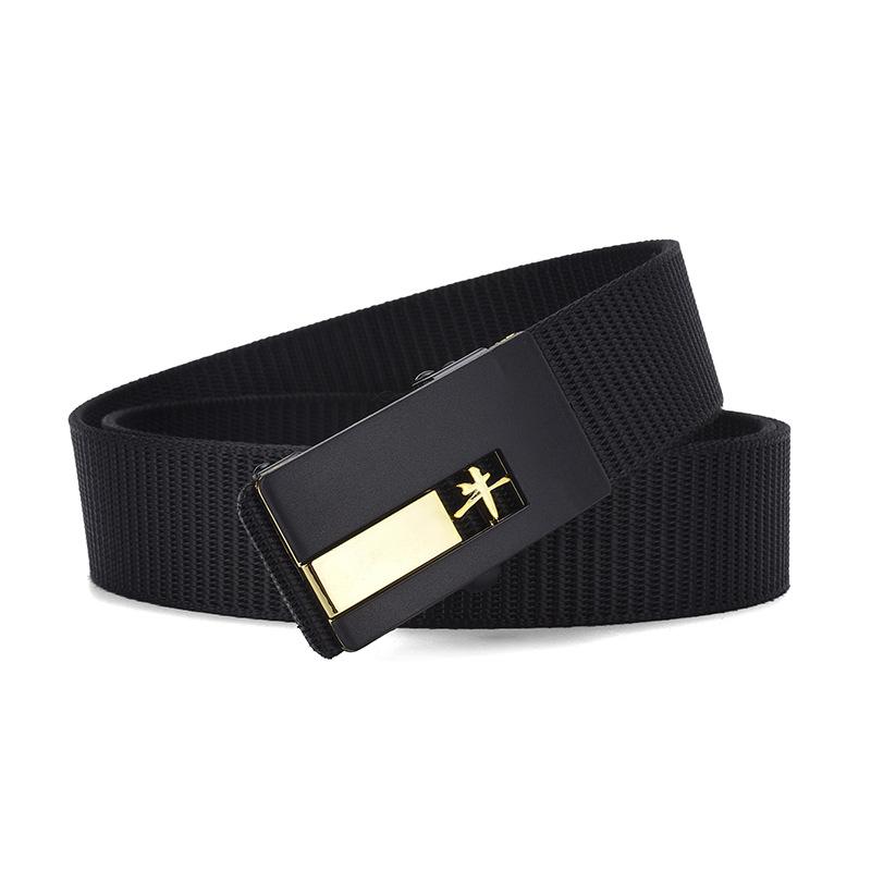 Zodiac Toothless Canvas Belt Simple Automatic Buckle Imitation Nylon Belt Casual Men'S Belt