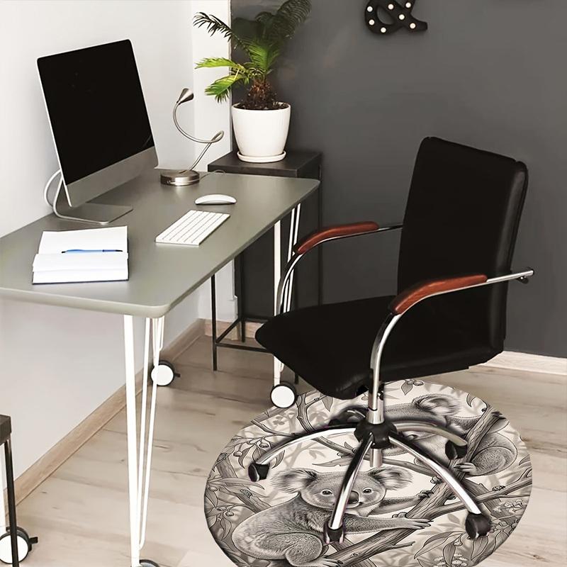 

1PC Koala Tree Branch Non-Slip Floor Round carpet, Office, family, bedroom, Large Area Rug Indoor Rugs, Vibrant Colors-Z0498 80cm by 80cm