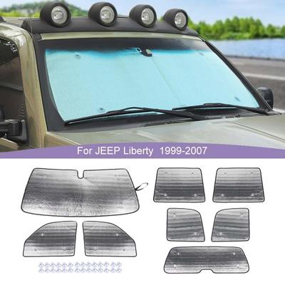 Pare-brise de voiture, pare-soleil de fenêtre pliable, couverture de pare-soleil adaptée à la Jeep Liberty 1999 – 2007, accessoires d'intérieur de voiture