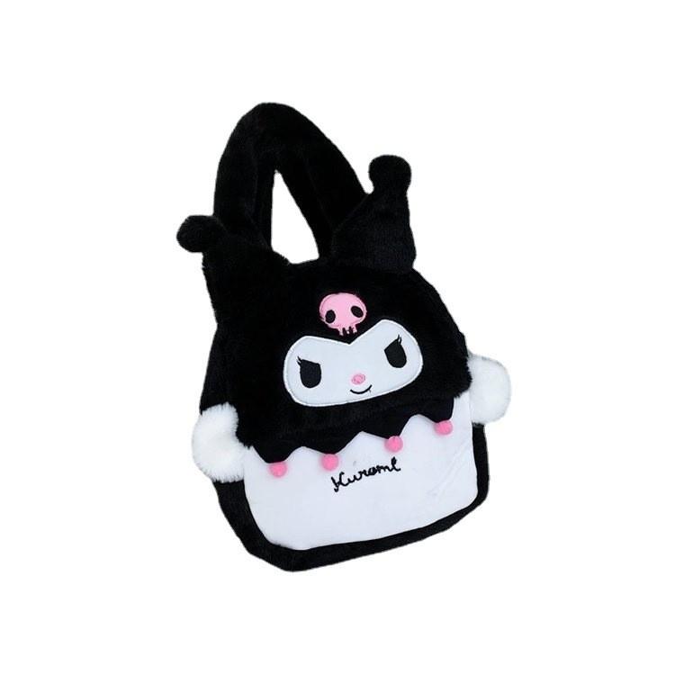 

Sanrio Hello Kitty Melody Kuromi Plush Single Shoulder Bag For Girls Cartoon Animal Design For Daily Use
