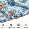 1PC Cute Marine Animals Print Flannel Blanket, High quality All Seasons, Home Decor, Warmth and Comfort, Perfect for Christmas Gifts