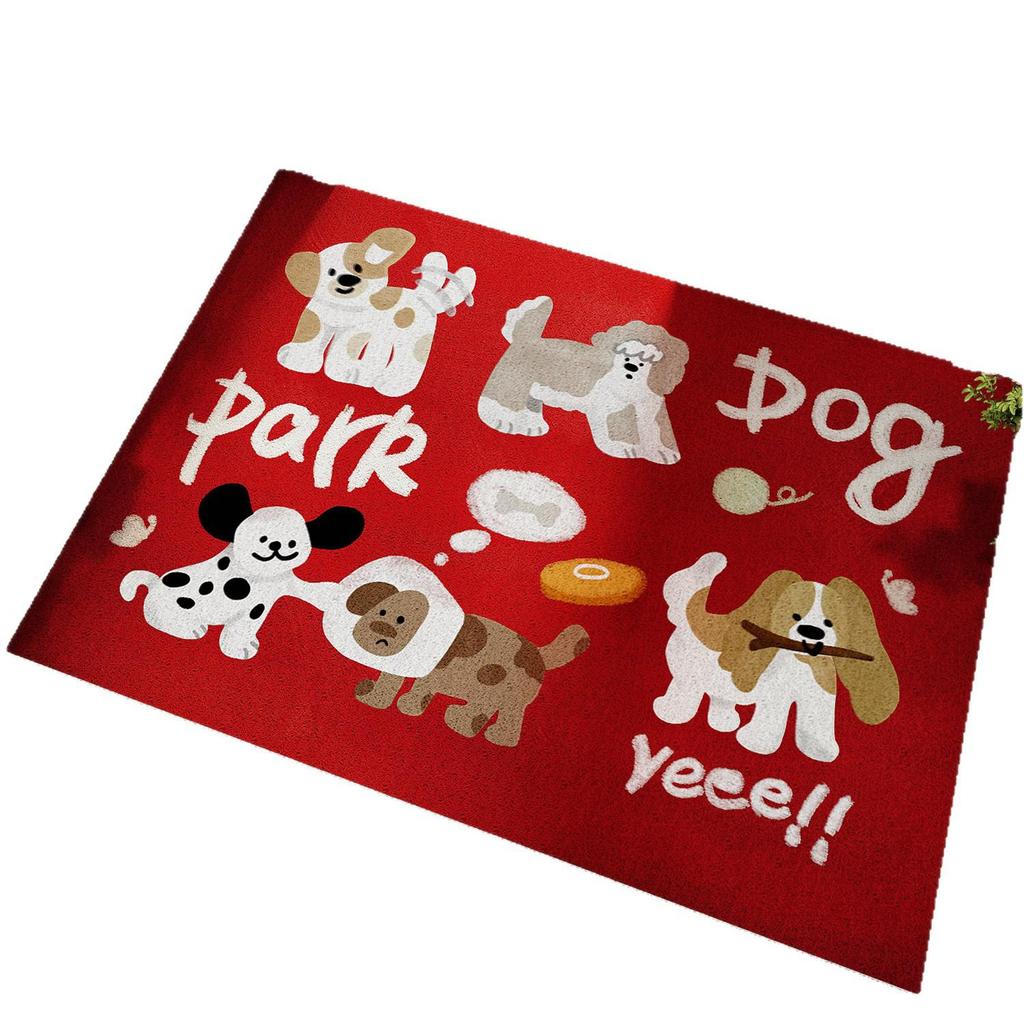 Silk Loop Cartoon Non-slip Entrance Door Mat | Dirt-resistant Foot Mat for Home