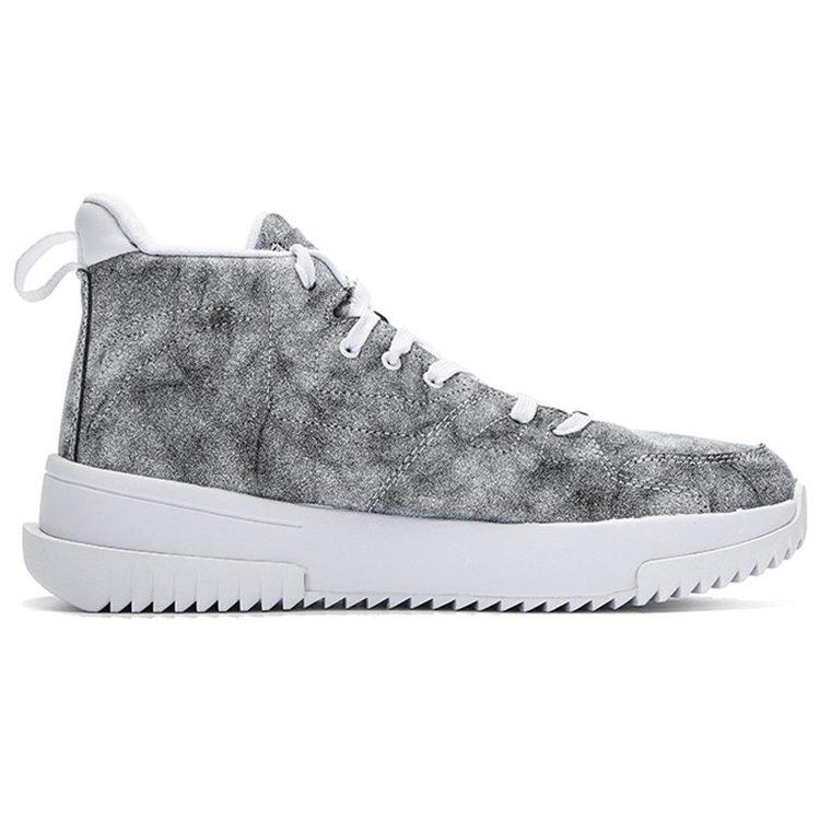 Anta Textile, Synthetic Leather Cushioning Slip Resistant Abrasion Resistant Coverage Mid Top Basketball Shoes Men's 112141801-4