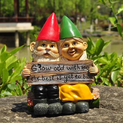 Dwarf Couples Love Their Best Friends, Collect Statues Suitable for Indoor and Outdoor Gardens and Home Decoration