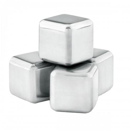 MidOcean Icy Stainless Steel Reusable Ice Cubes (Pack of 4)