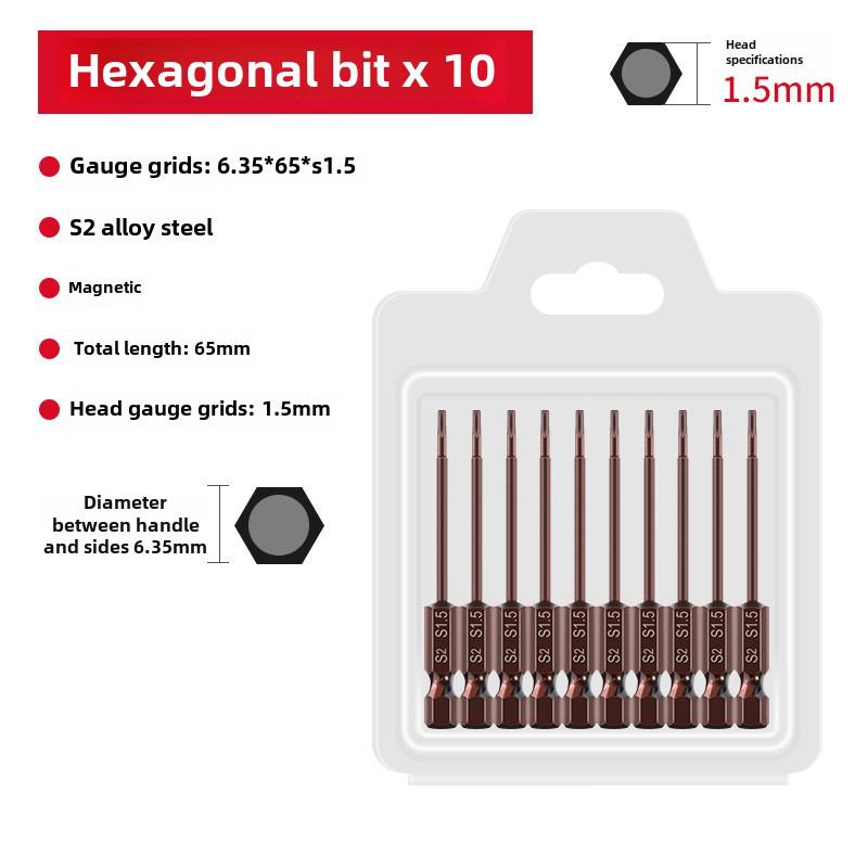 Sada elektrických šroubovacích bitů Qingwei S2 Strong s magnetickou šestihrannou rukojetí