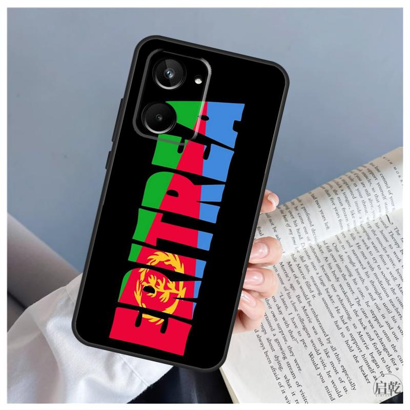 Eritrea Flag For Realme C61 C63 C71 C55 C67 C51 C75 C65 C53 C35 11 12 13 14 Pro Plus GT6 GT7 15 Pro Case