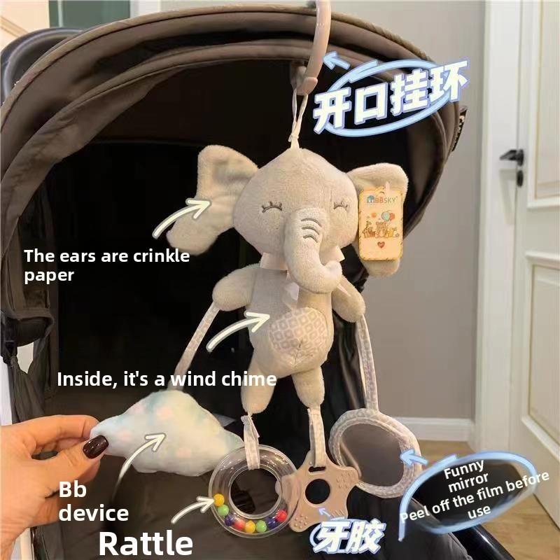 Baby Plush Baby Car Seat Toys With Hanging Animal Designs For Infants And Toddlers